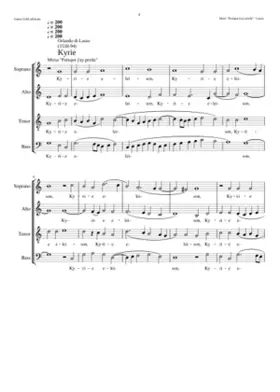 Missa Puisque j'ay perdu