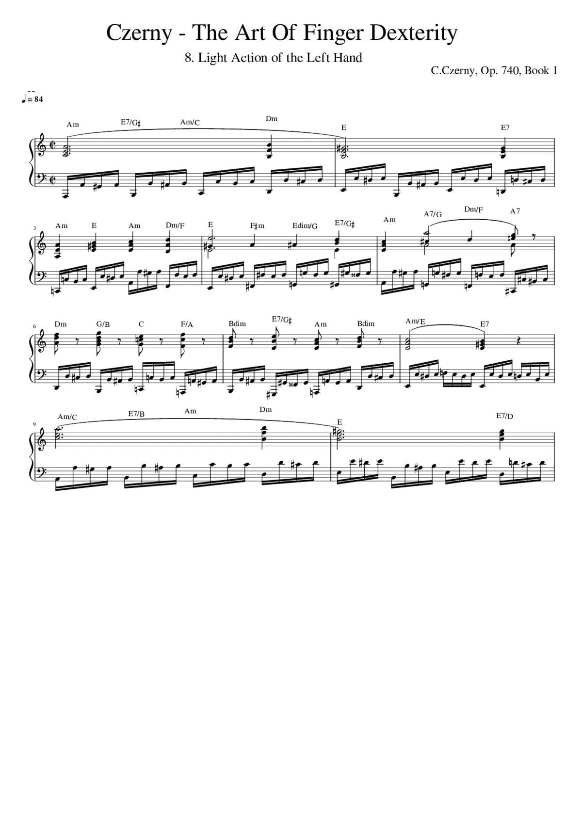 The Art of Finger Dexterity Op.740 - Page 1