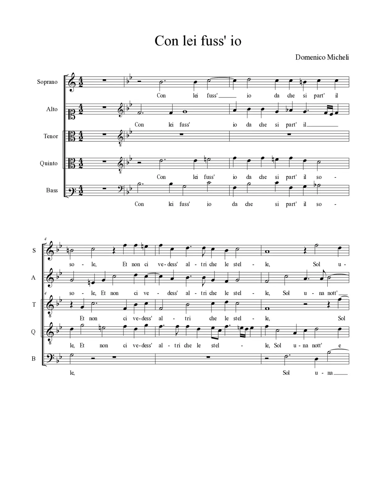 Con lei fuss' io - Page 1