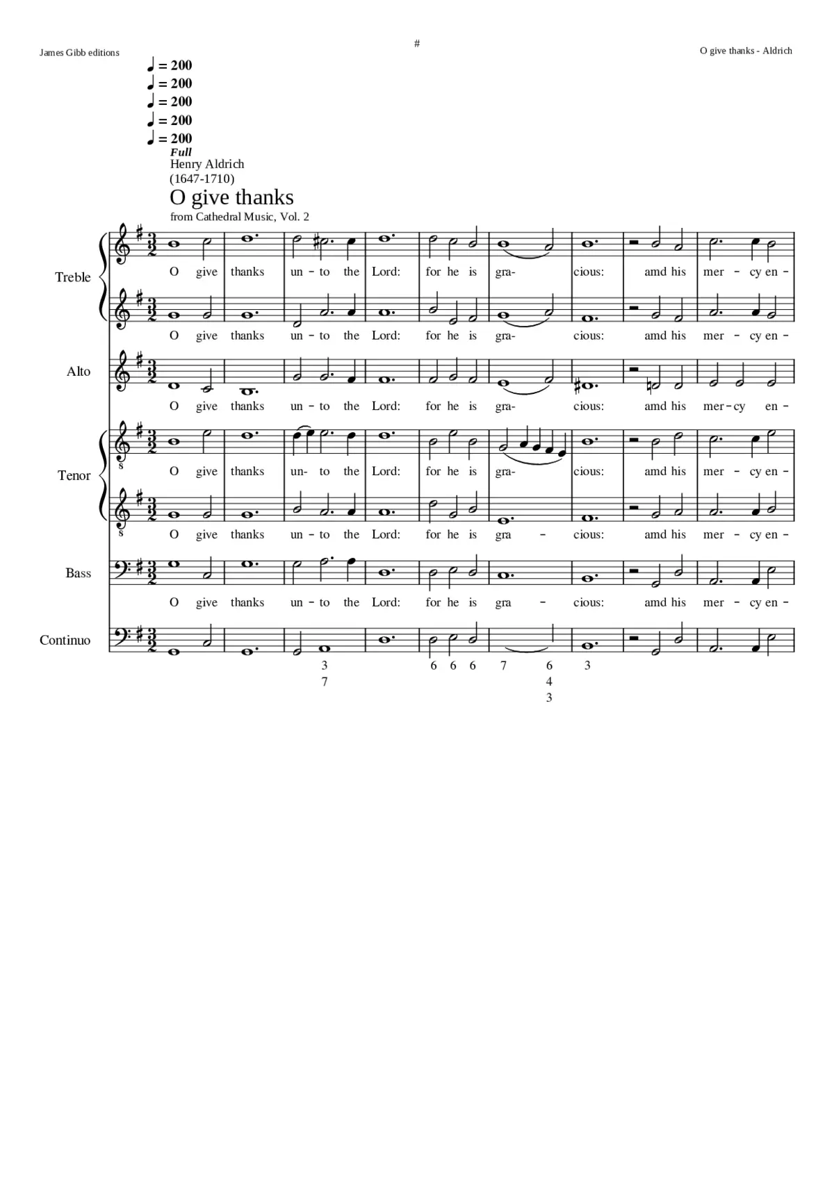 O give thanks - Page 1