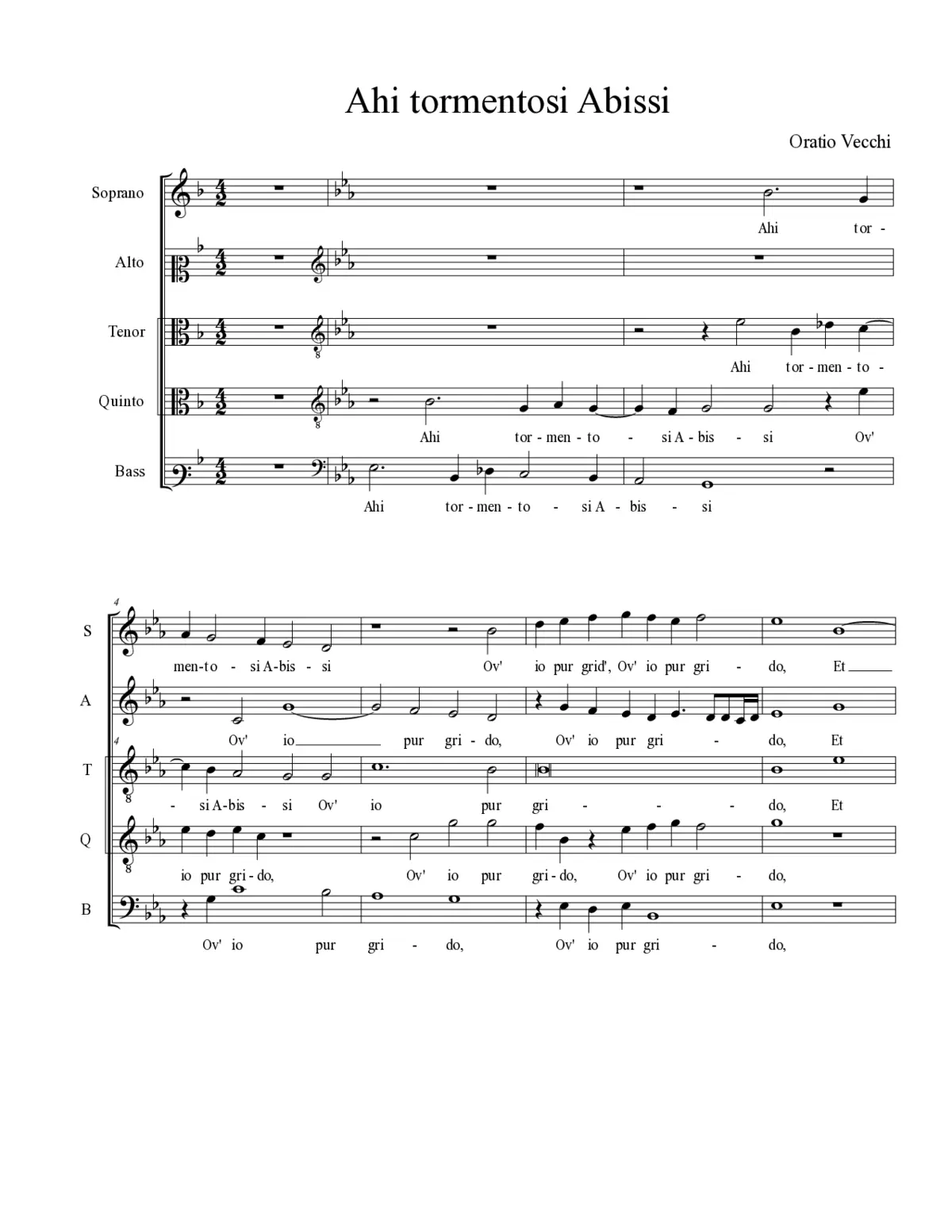 Ahi tormentosi Abissi - Page 1