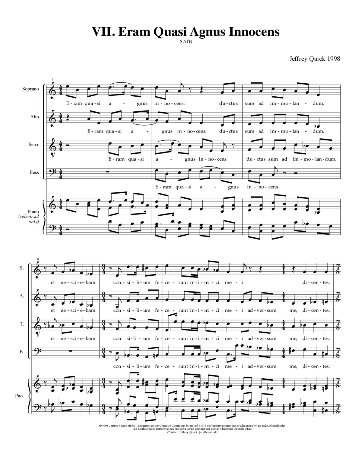 Eram quasi agnus innocens - Page 1
