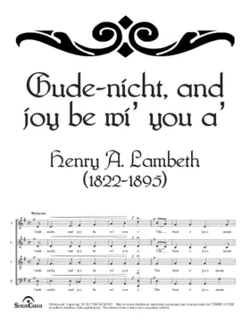 Gude-nicht, and joy be wi’ you a’