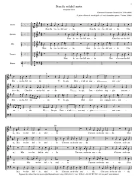 Non fu volubil sorte