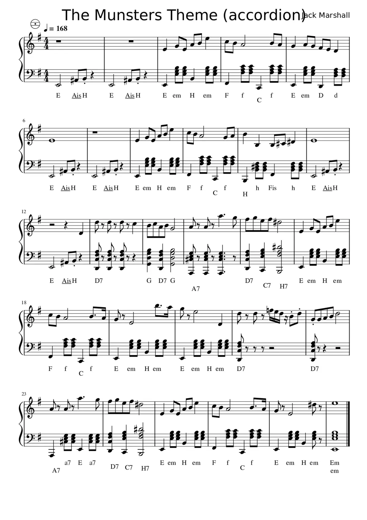 The Munsters Theme - Page 1