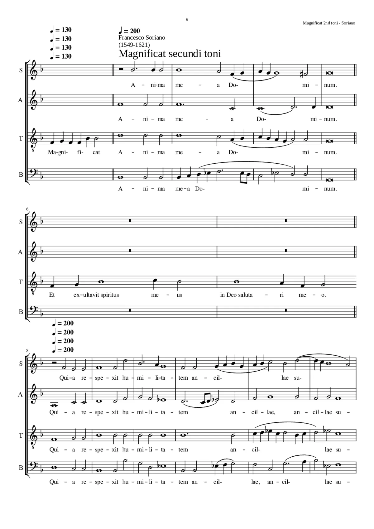Magnificat secundi toni - Page 1