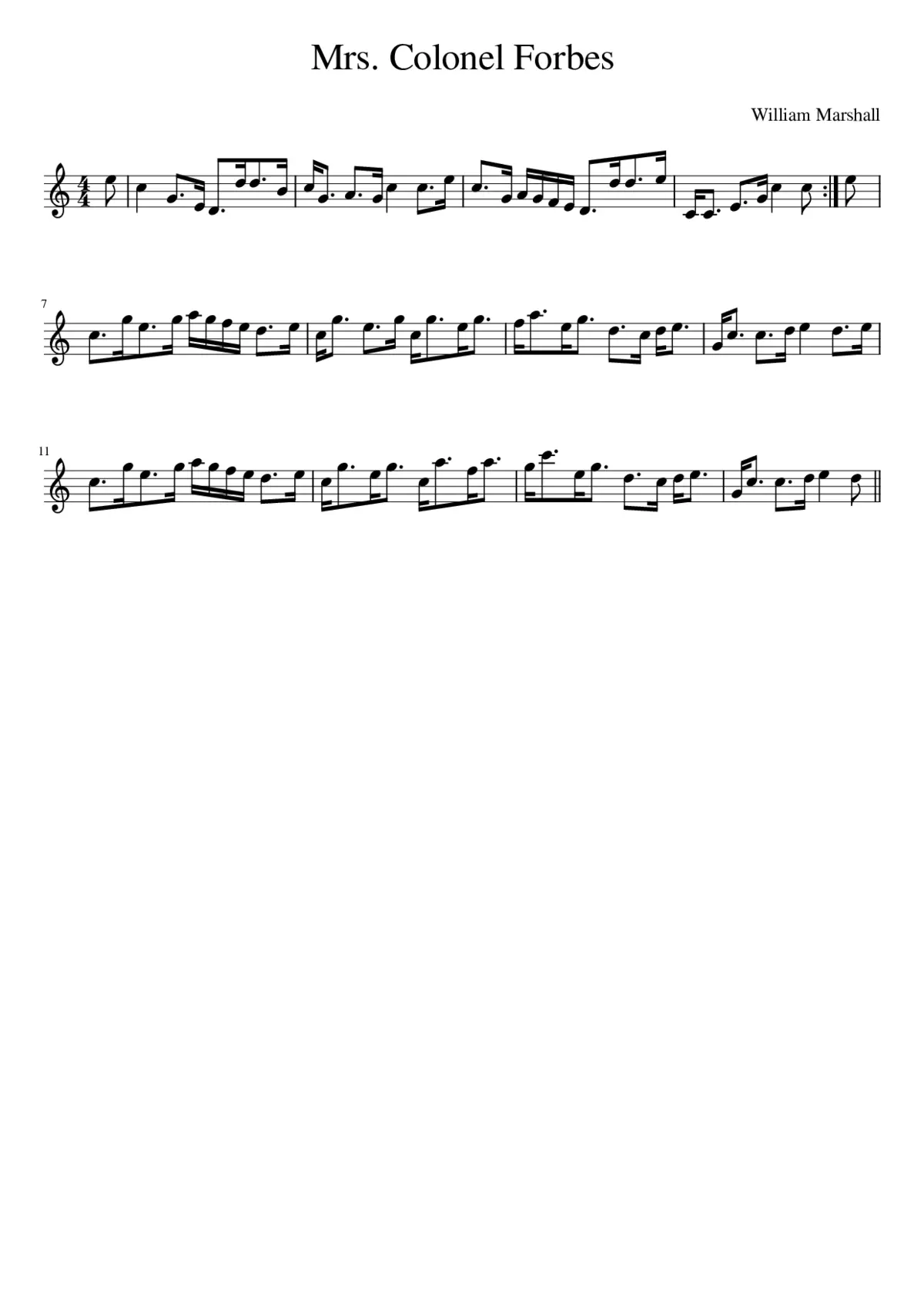 Mrs. Colonel Forbes - Page 1