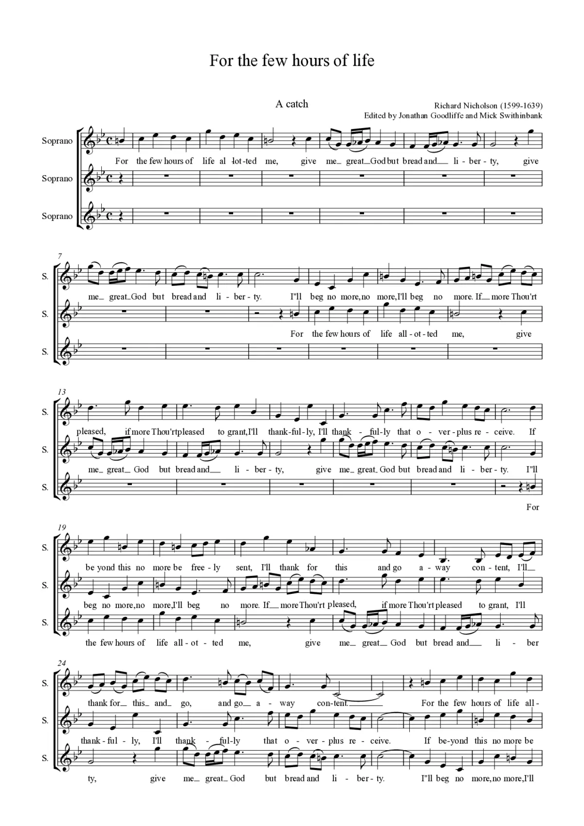 For the few hours of life allotted me - Page 1