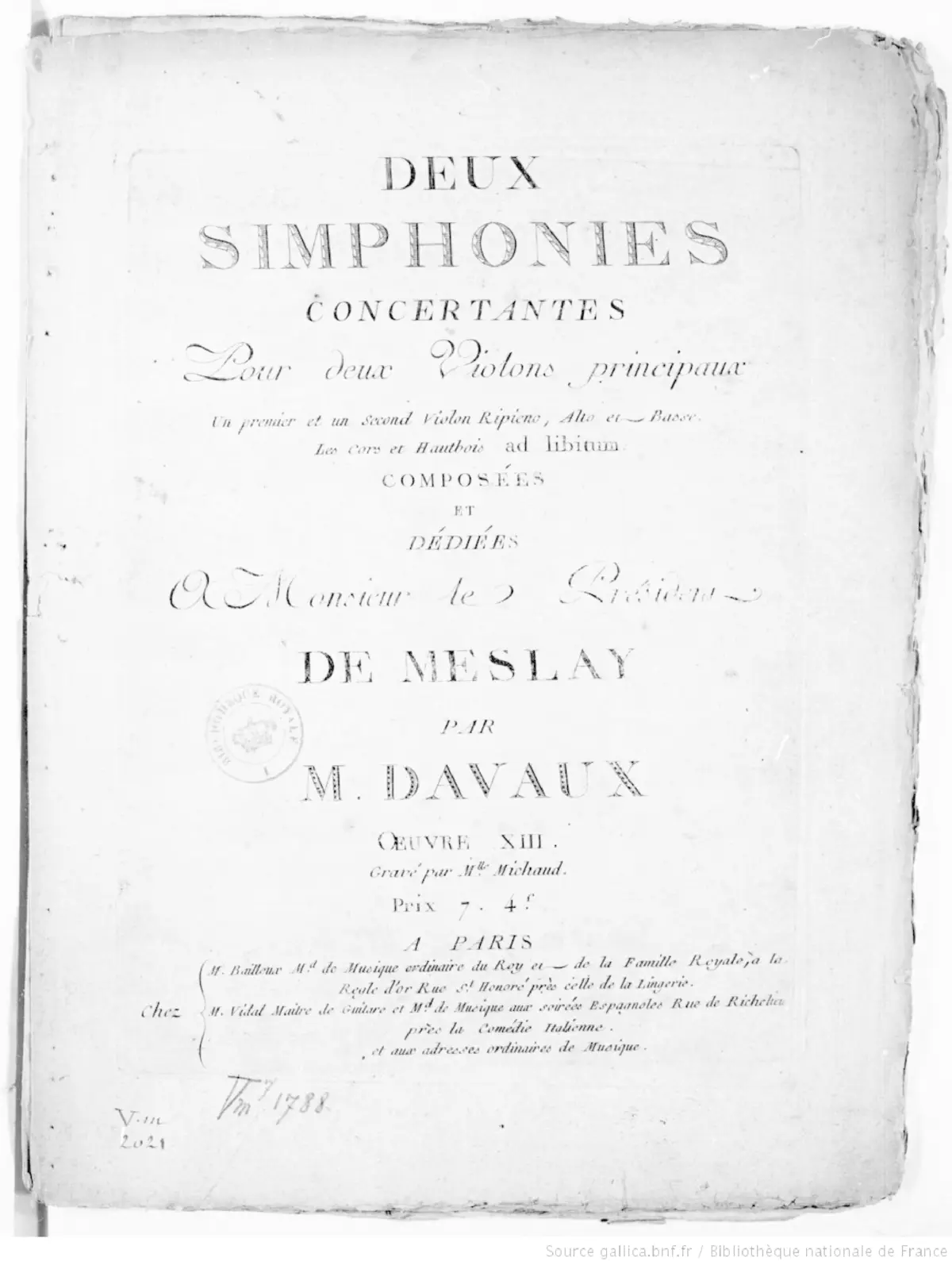 2 Concertante Symphonies, Op.13 - Page 1