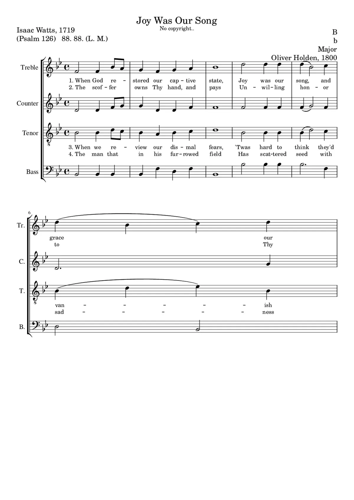 Joy Was Our Song - Page 1