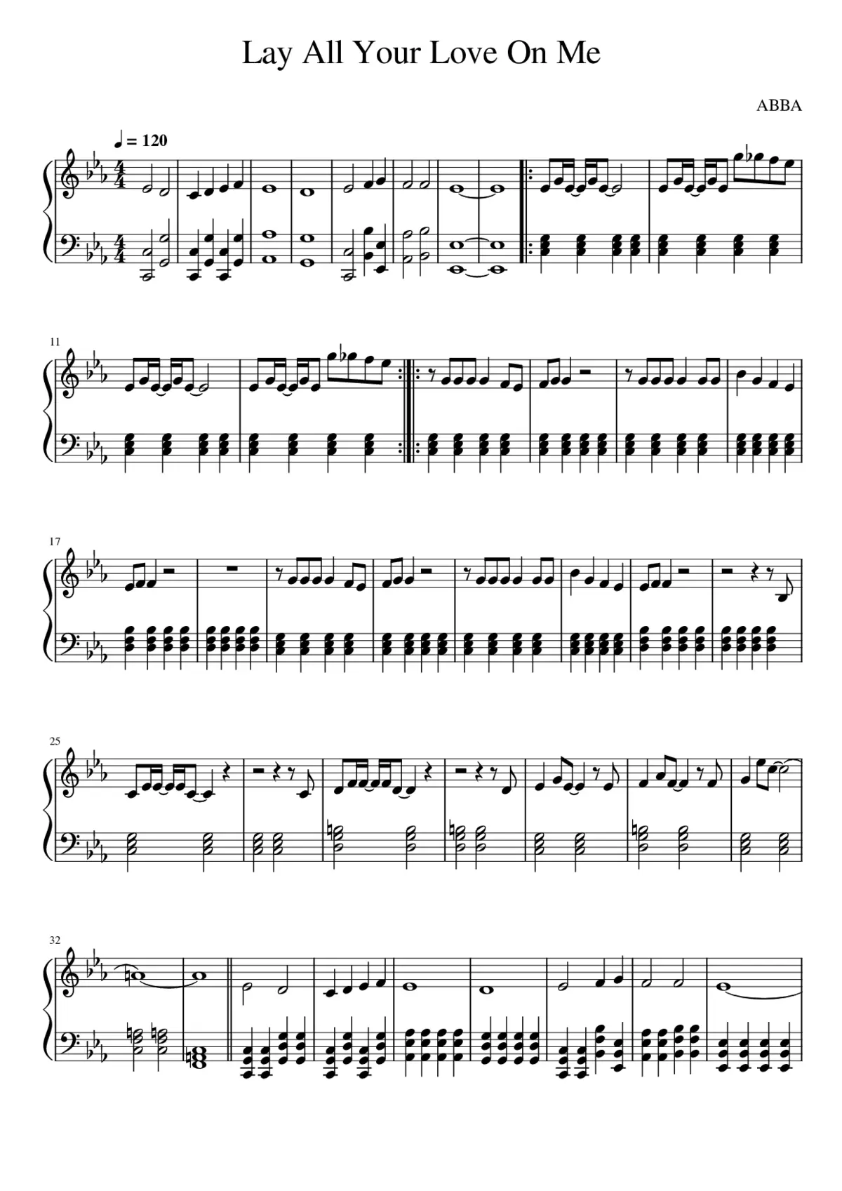 lay all your love on me - Page 1