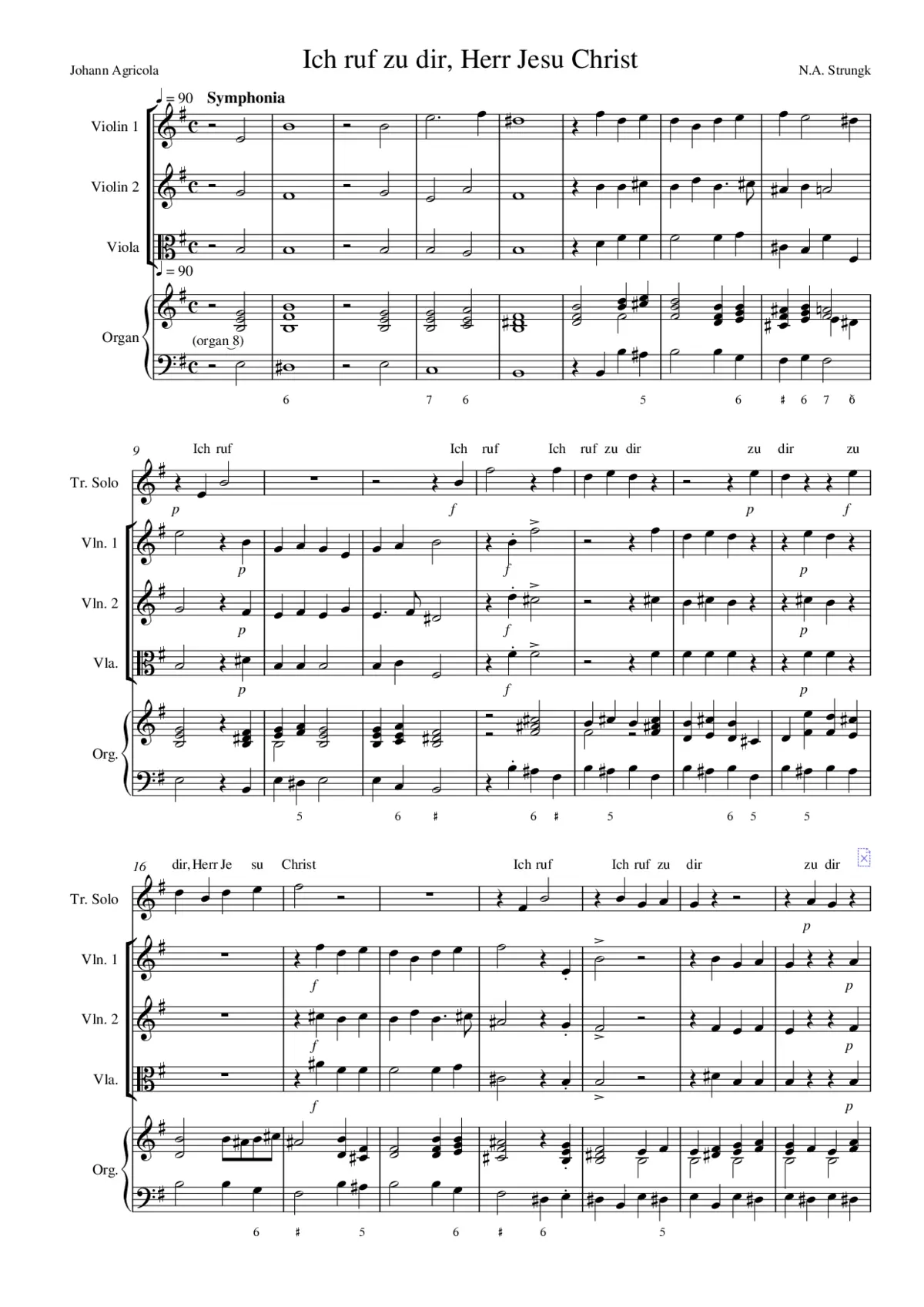 Ich ruf zu dir, Herr Jesu Christ - Page 1