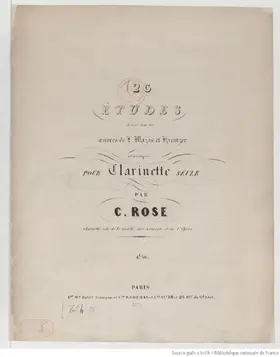 26 Etudes for Clarinet Solo