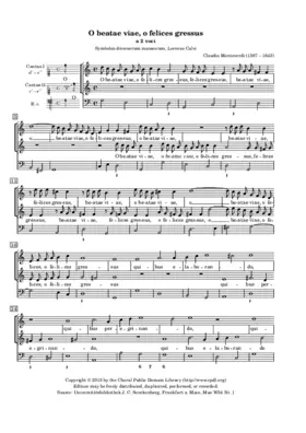 O beatae viae, o felices gressus