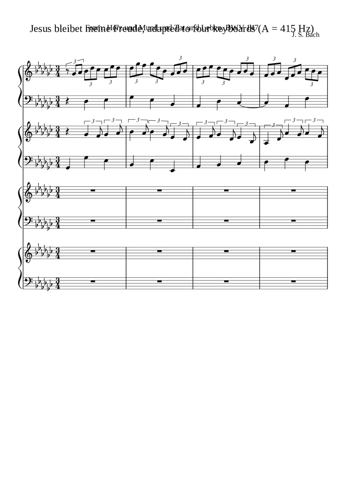 Herz und Mund und Tat und Leben BWV 147 - Page 1