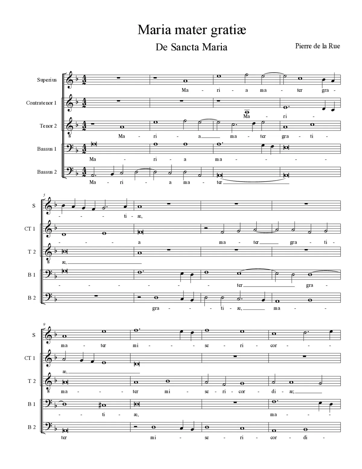 Maria mater gratiæ - Page 1