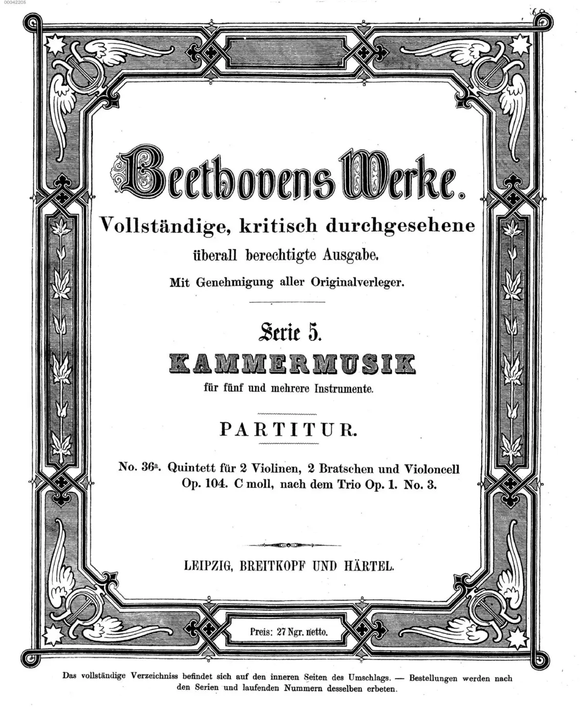 String Quintet No.3 - Page 1
