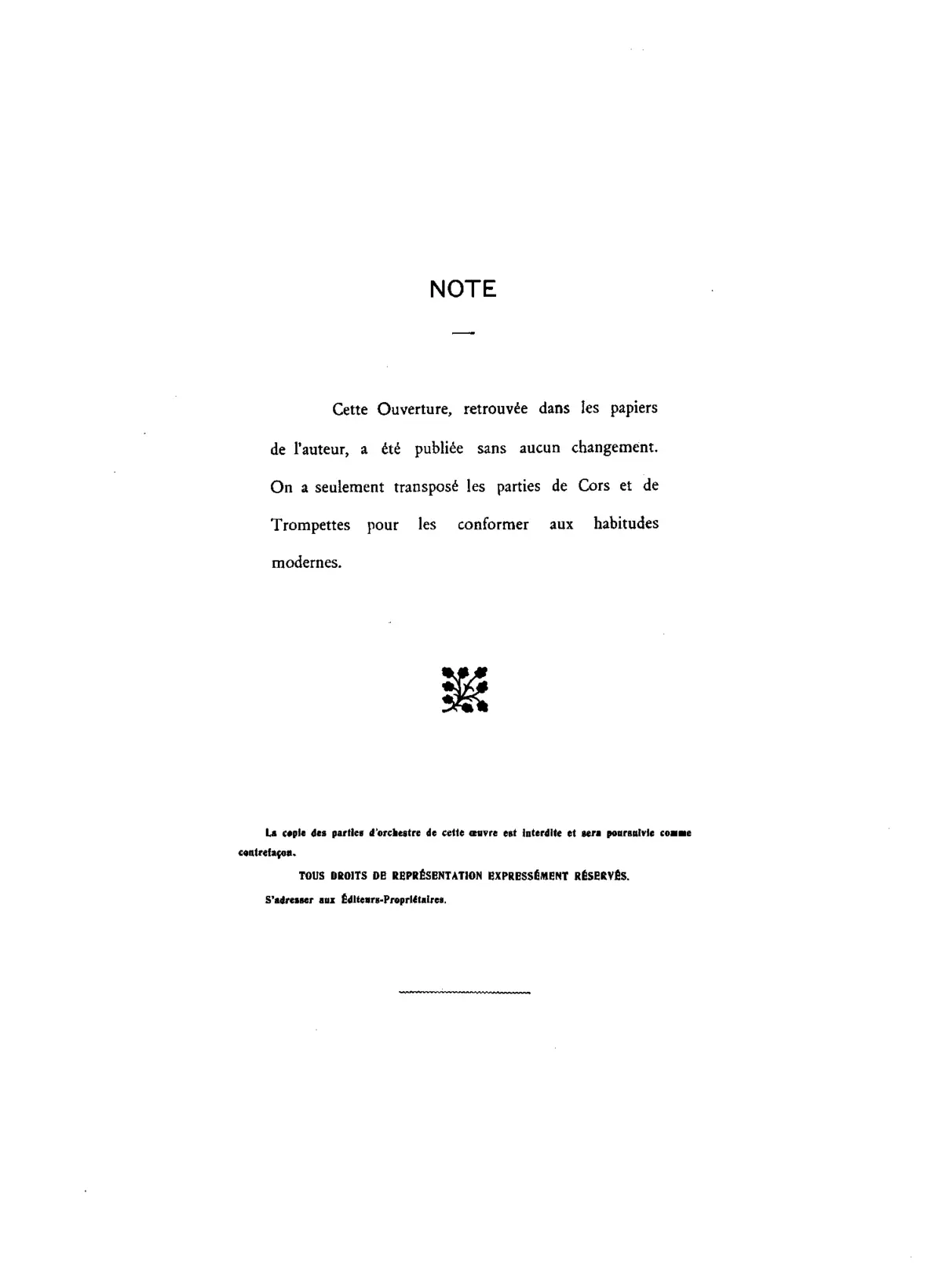 Ouverture d'un opéra-comique inachevé - Page 1