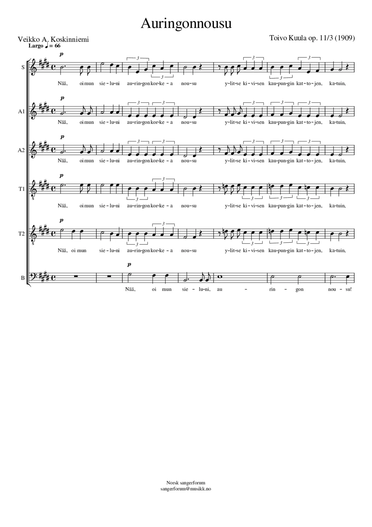 Auringonnousu - Page 1