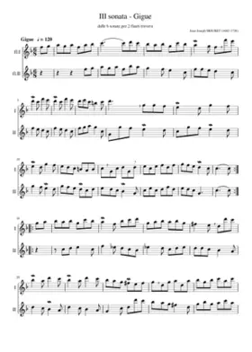 6 Sonatas for 2 Flutes