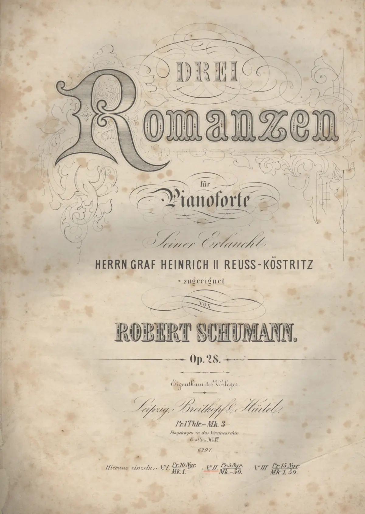 Drei Romanzen - Page 1