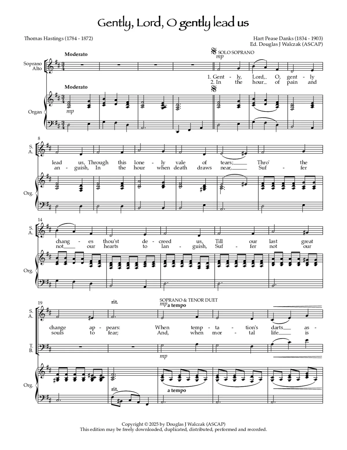 Gently, Lord, O gently lead us - Page 1