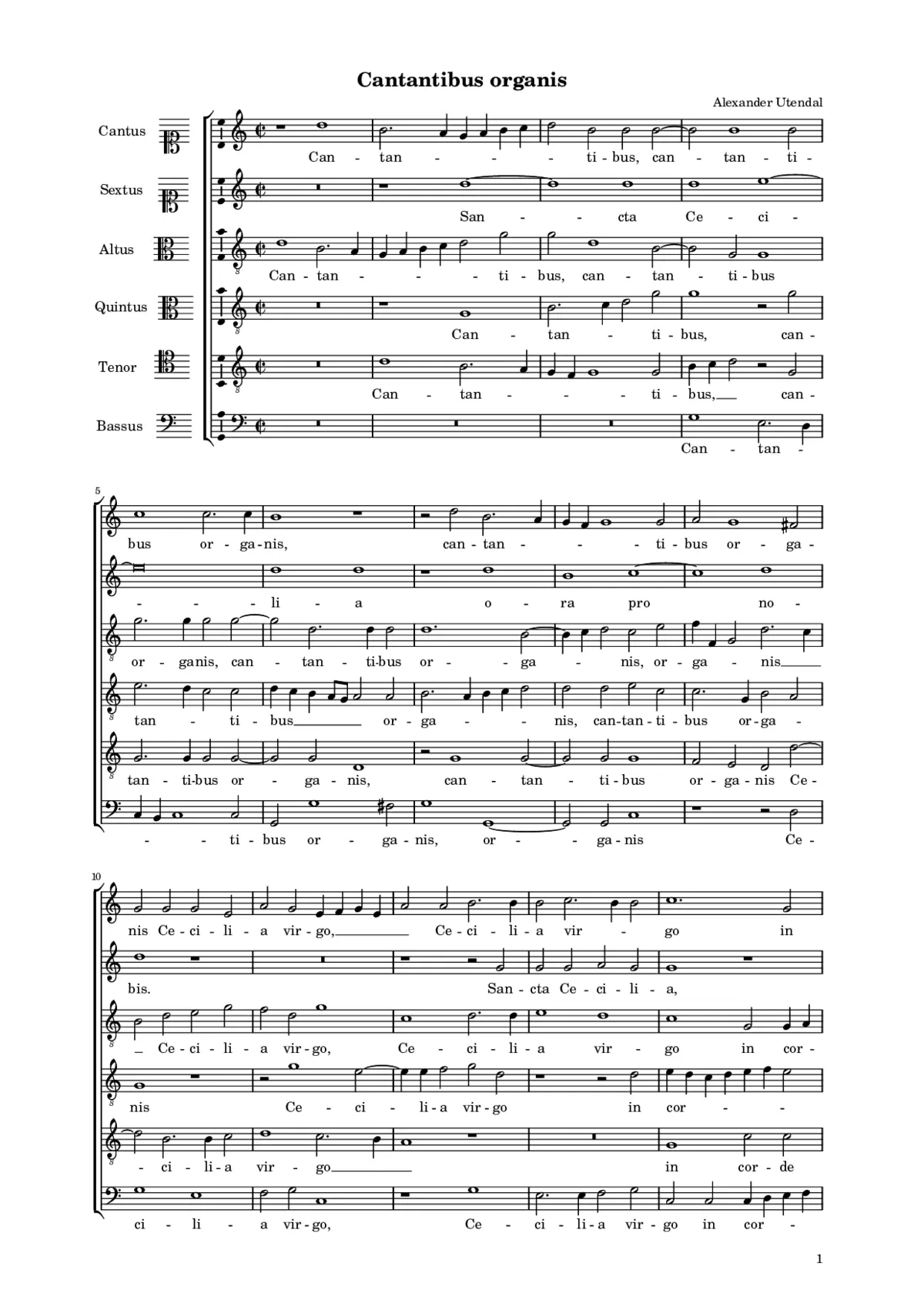 Cantantibus organis - Page 1
