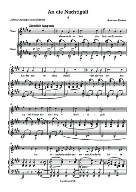 An die Nachtigall