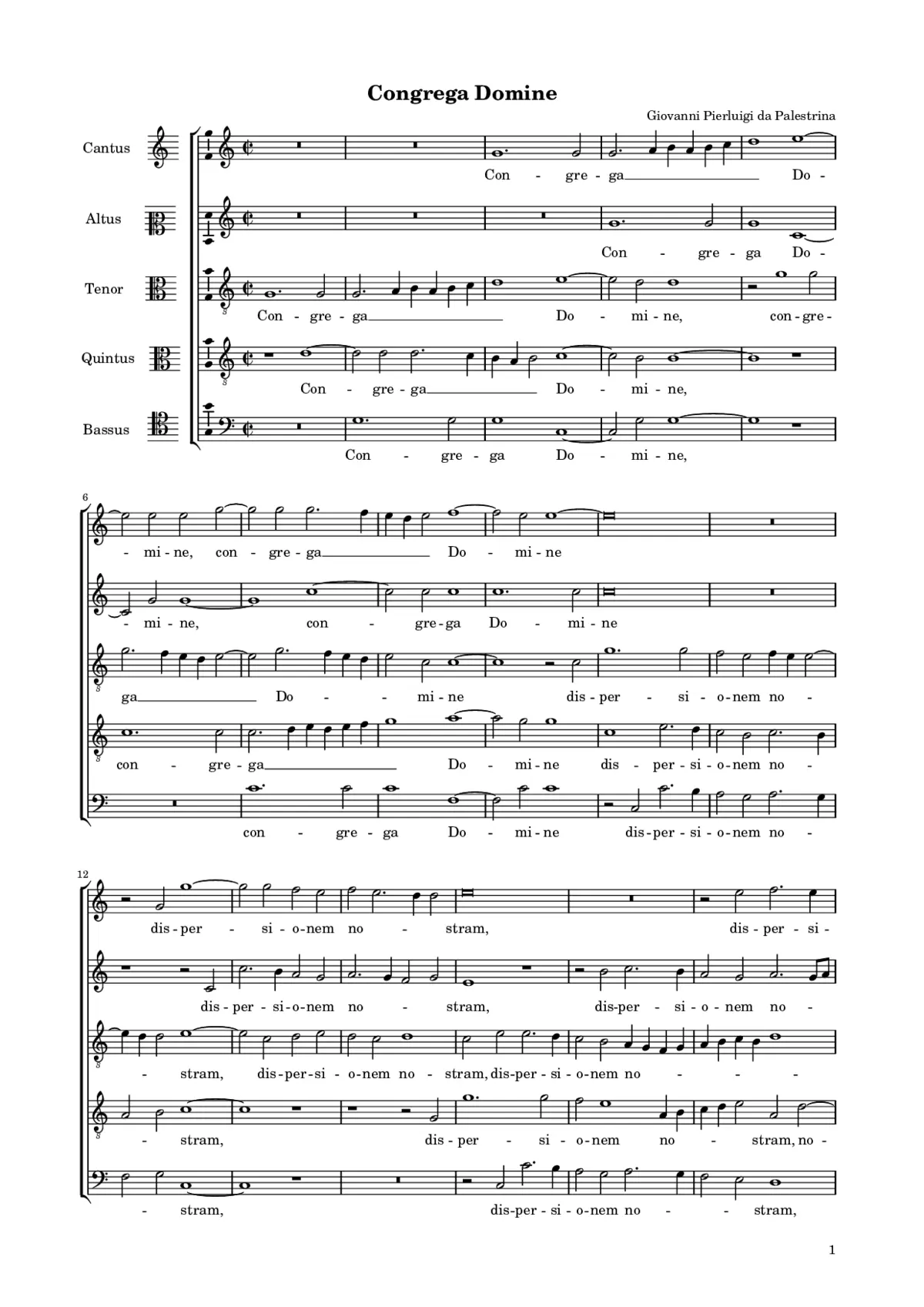 Congrega Domine - Page 1