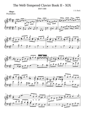 Prelude and Fugue in A major BWV 888