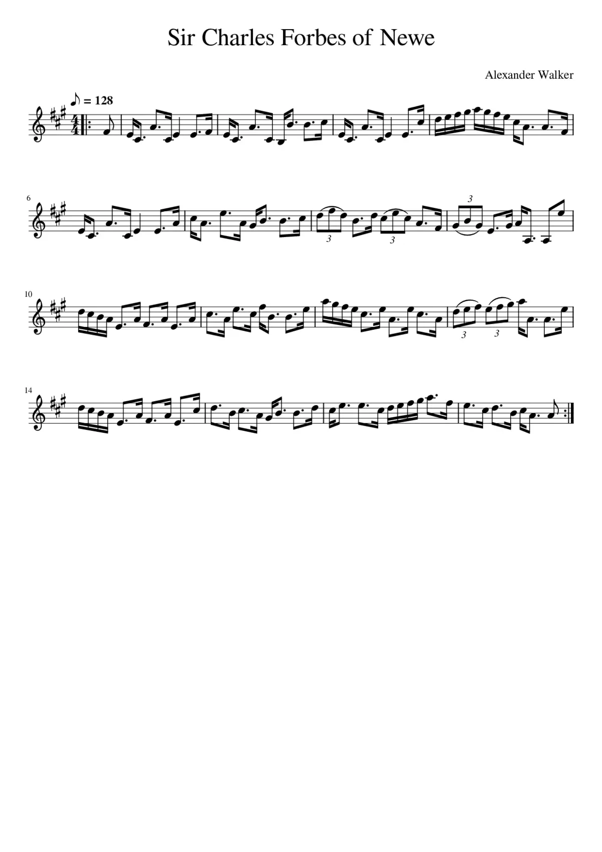 Sir Charles Forbes of Newe - Page 1