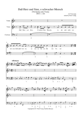 Daß Herz und Sinn, o schwacher Mensch
