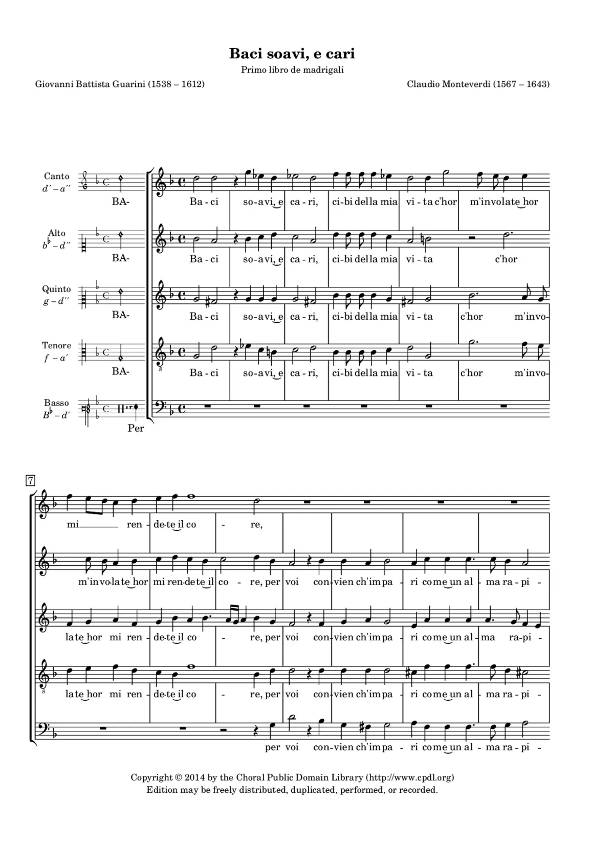 Baci soavi e cari - Page 1