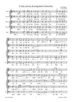 A silly sylvan, kissing heav'n-born fire