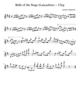 Belle of the Stage (Lancashire) -- Clog
