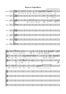 Beata es Virgo Maria