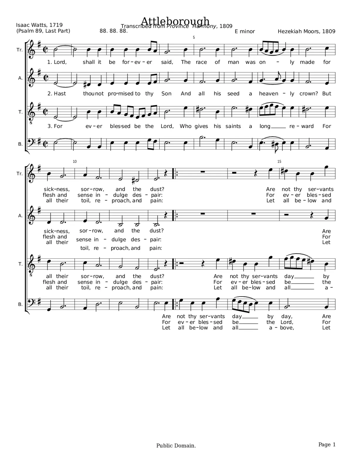 Attleborough - Hezekiah Moors - Page 1