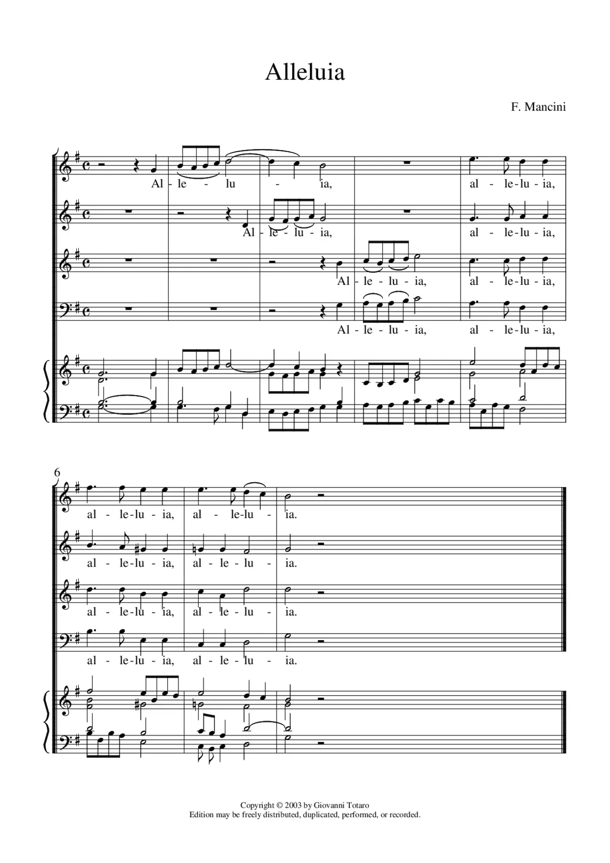 Alleluia - Page 1