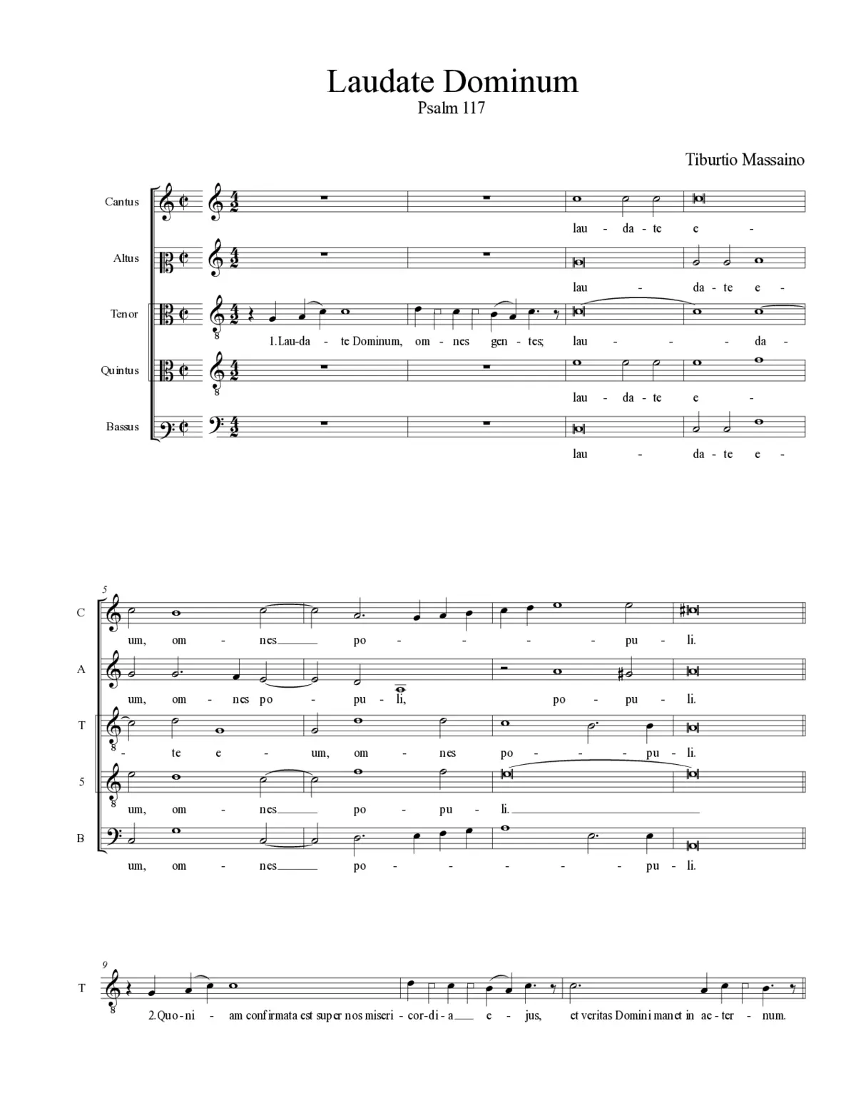 Laudate Dominum - Page 1