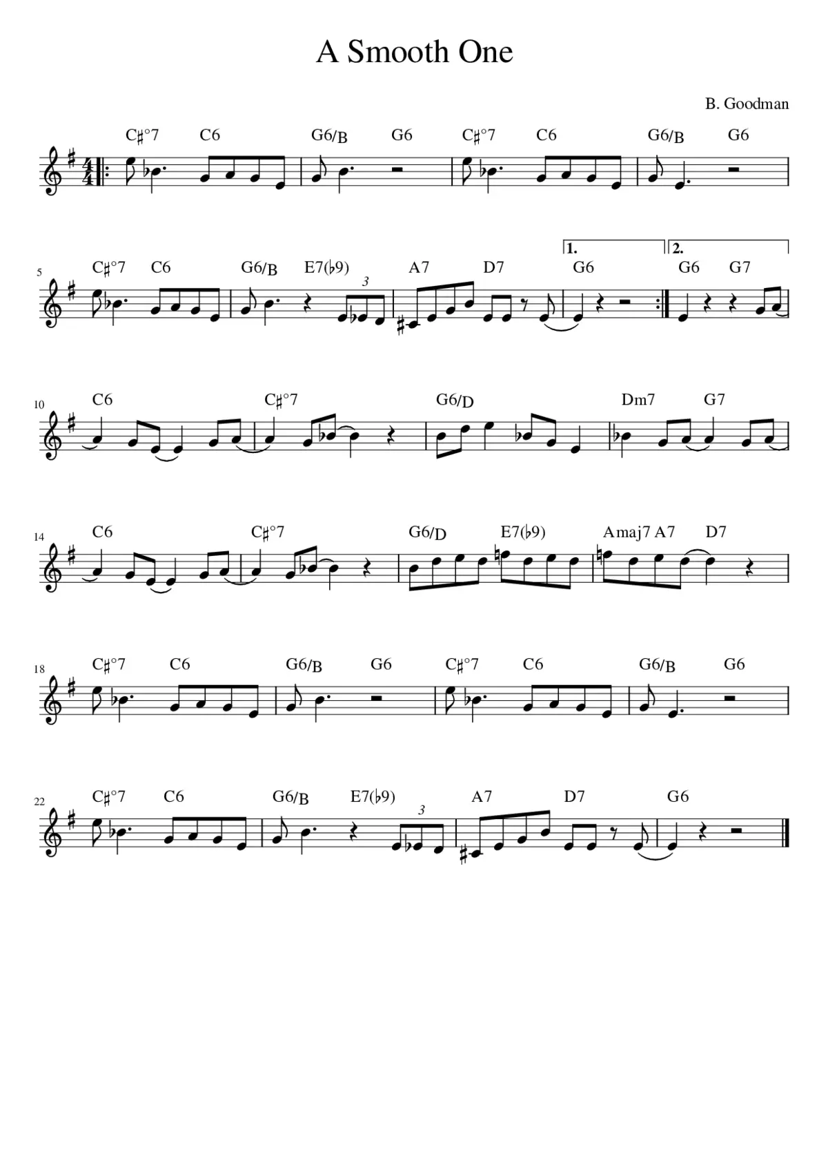 A Smooth One - Page 1