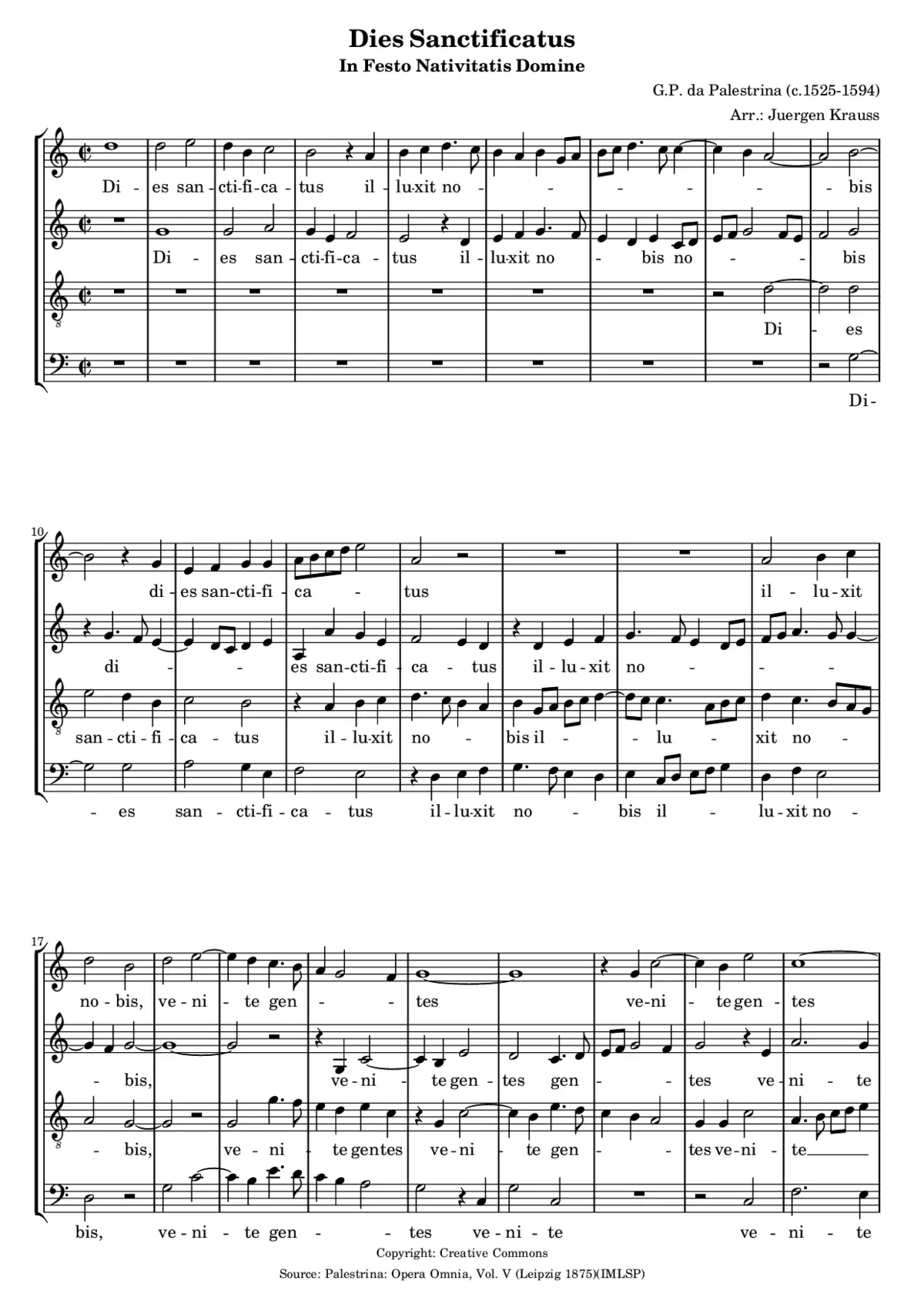 Dies sanctificatus - Page 1