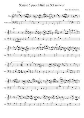 flute sonata n5 in G minor