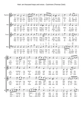 Hark ten thousand harps and voices
