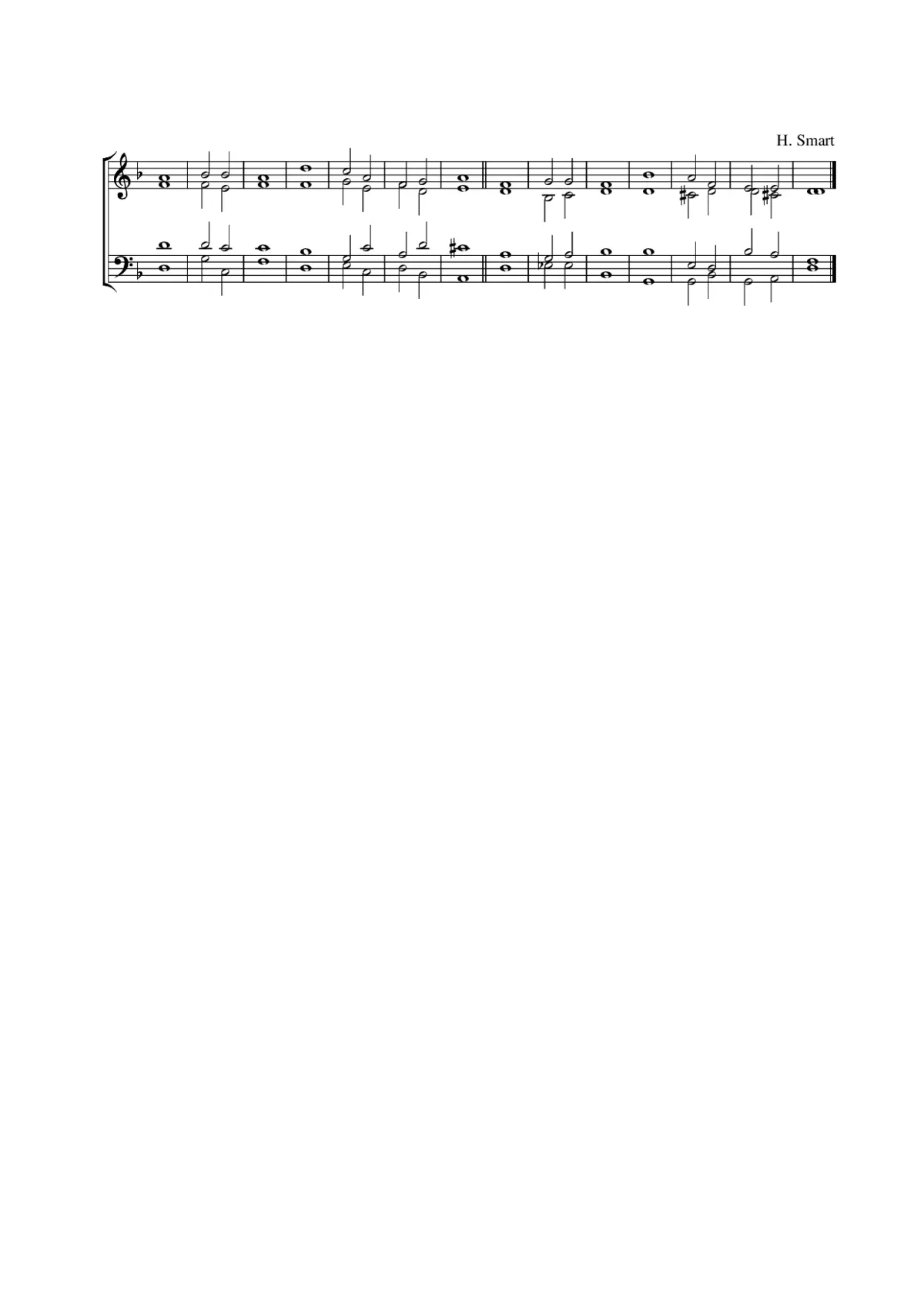 Double chant in D minor - Page 1
