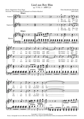 Lied aus Ruy Blas MWV J 6