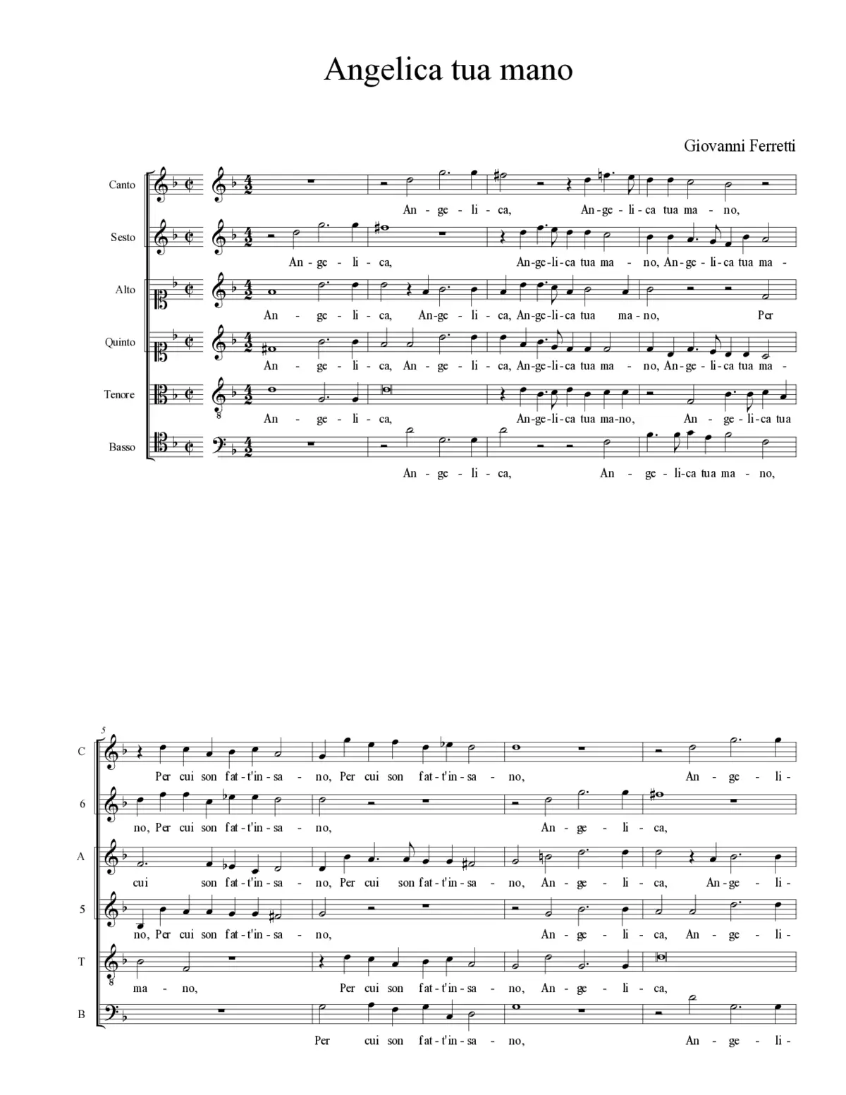 Angelica tua mano - Page 1