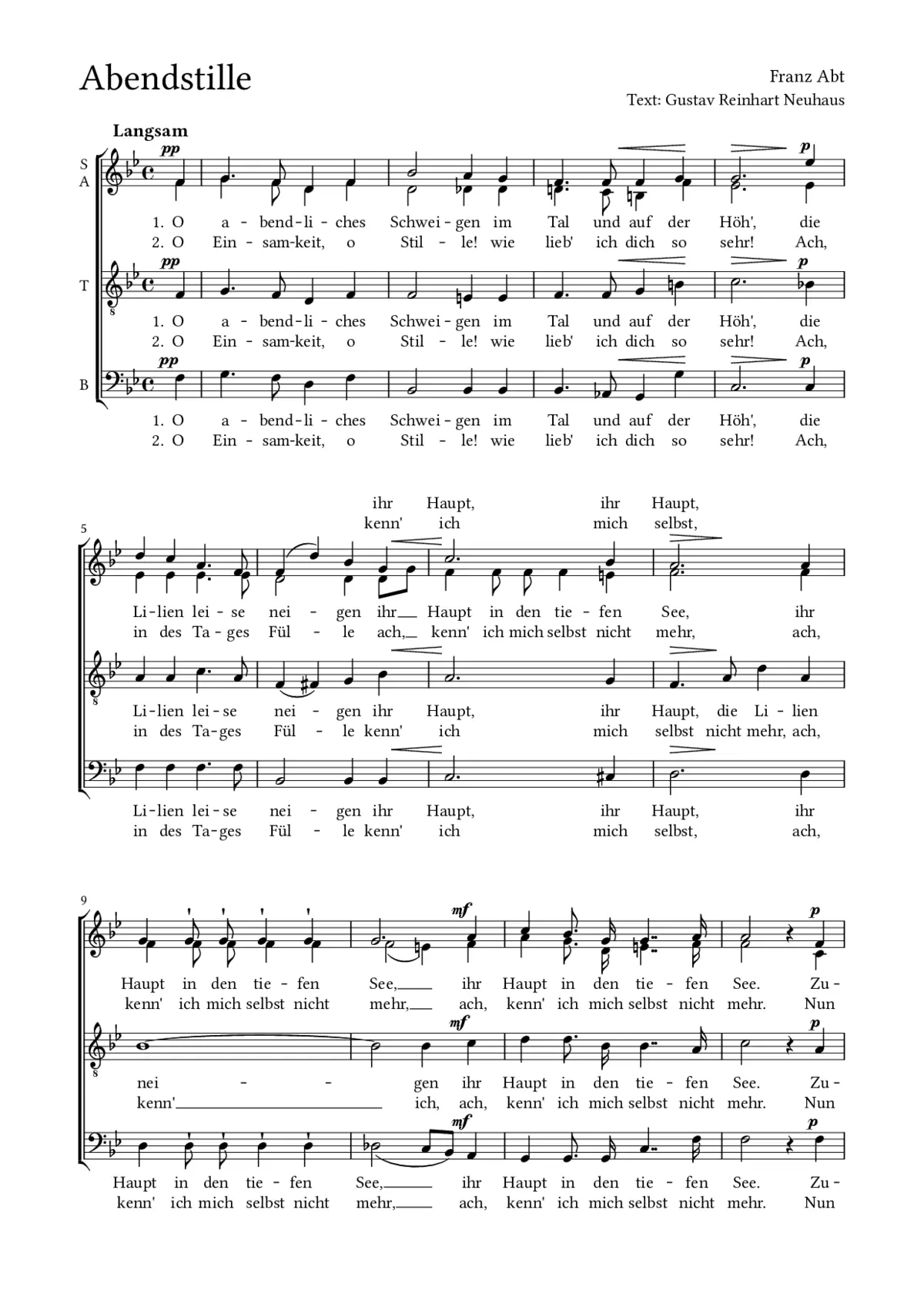 Abendstille - Page 1