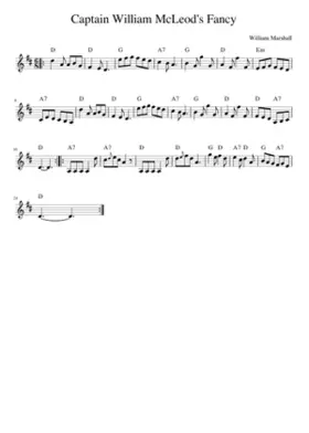 Captain William McLeod's Fancy