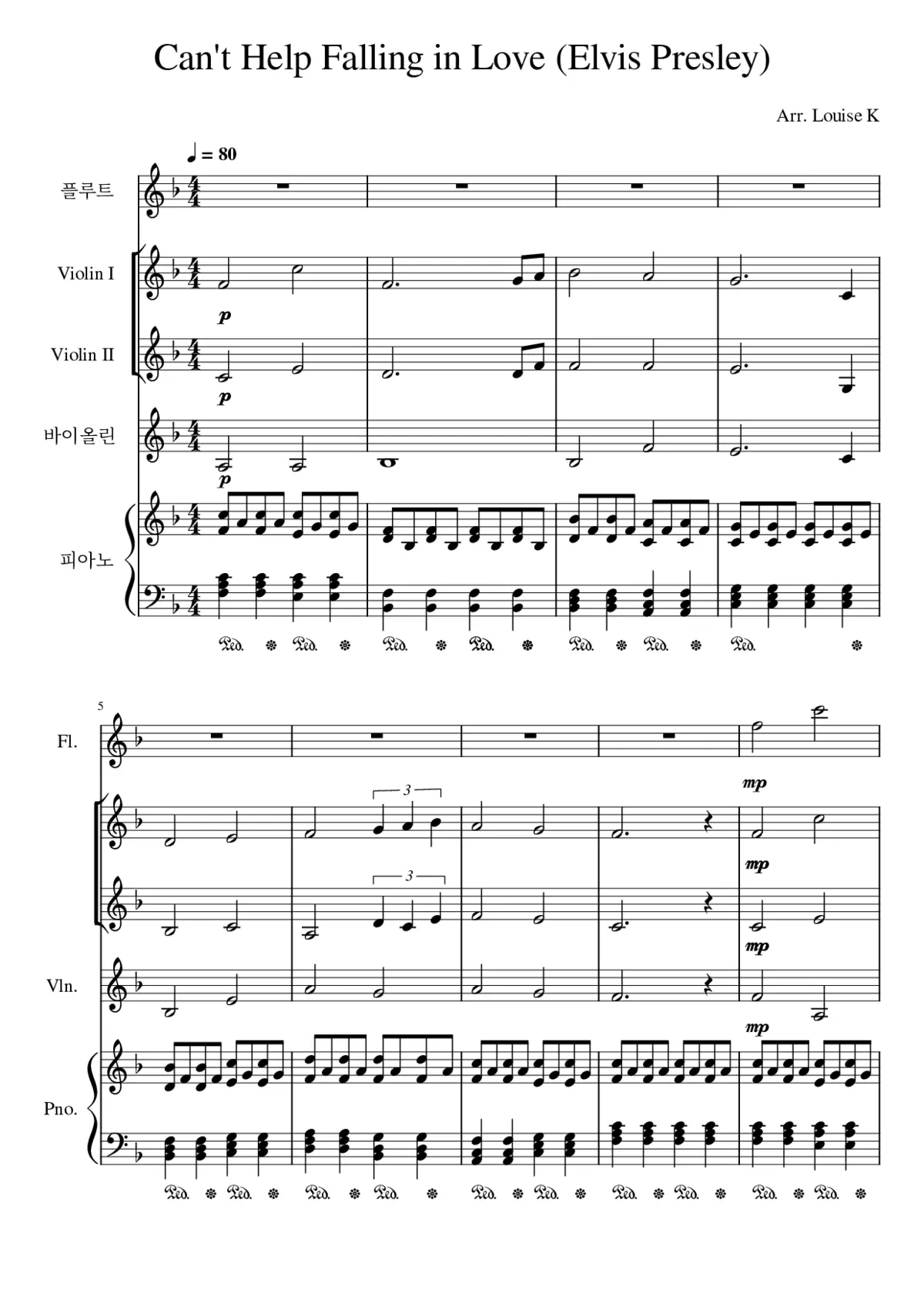 Can't Help Falling In Love - Page 1