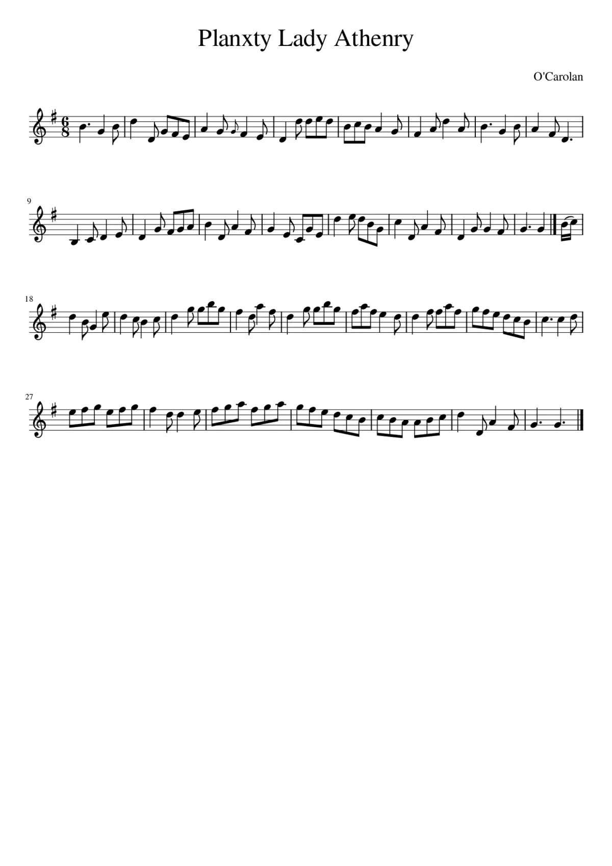 Planxty Lady Athenry - Page 1